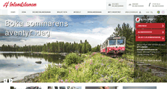 Desktop Screenshot of inlandsbanan.se